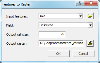 Feature to raster