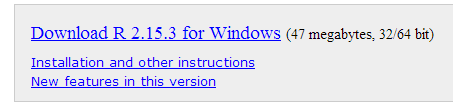 Download do R for Windows