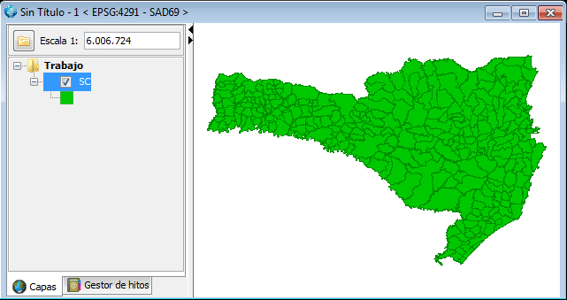 Mapa Shapefile Santa Catarina