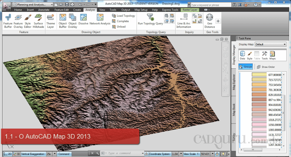 Curso Gratuito de AutoCAD Map 3D 2013 Básico