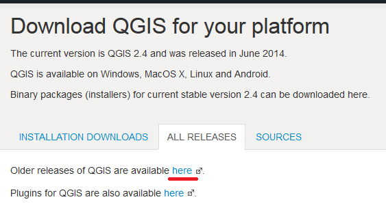 Download QGIS