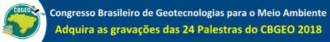 Adquira acesso por 1 Ano a gravação de todas as palestras do Congresso Brasileiro de Geotecnologias para o Meio Ambiente (CBGEO)